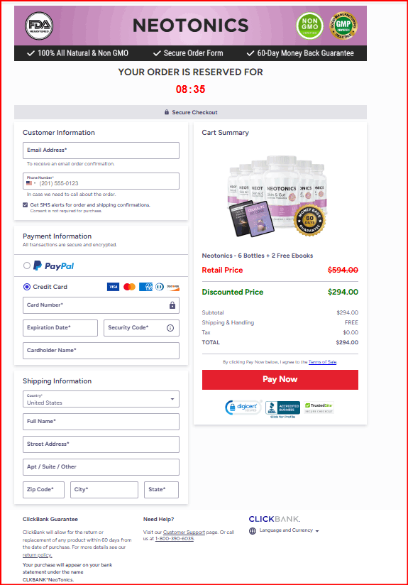 Neotonics_Secure_Checkout